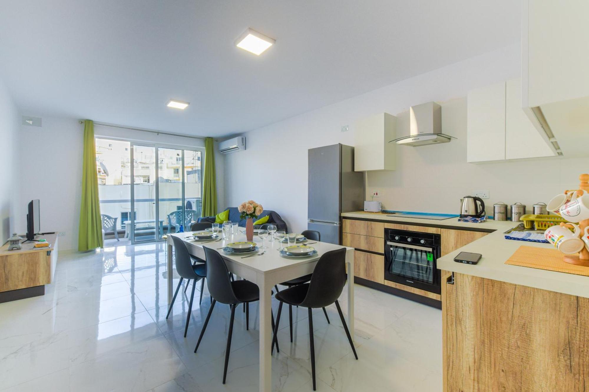 Spacious Brand New Apartment 3 Bdr 2Bth Bugibba St. Paul's Bay Exterior foto